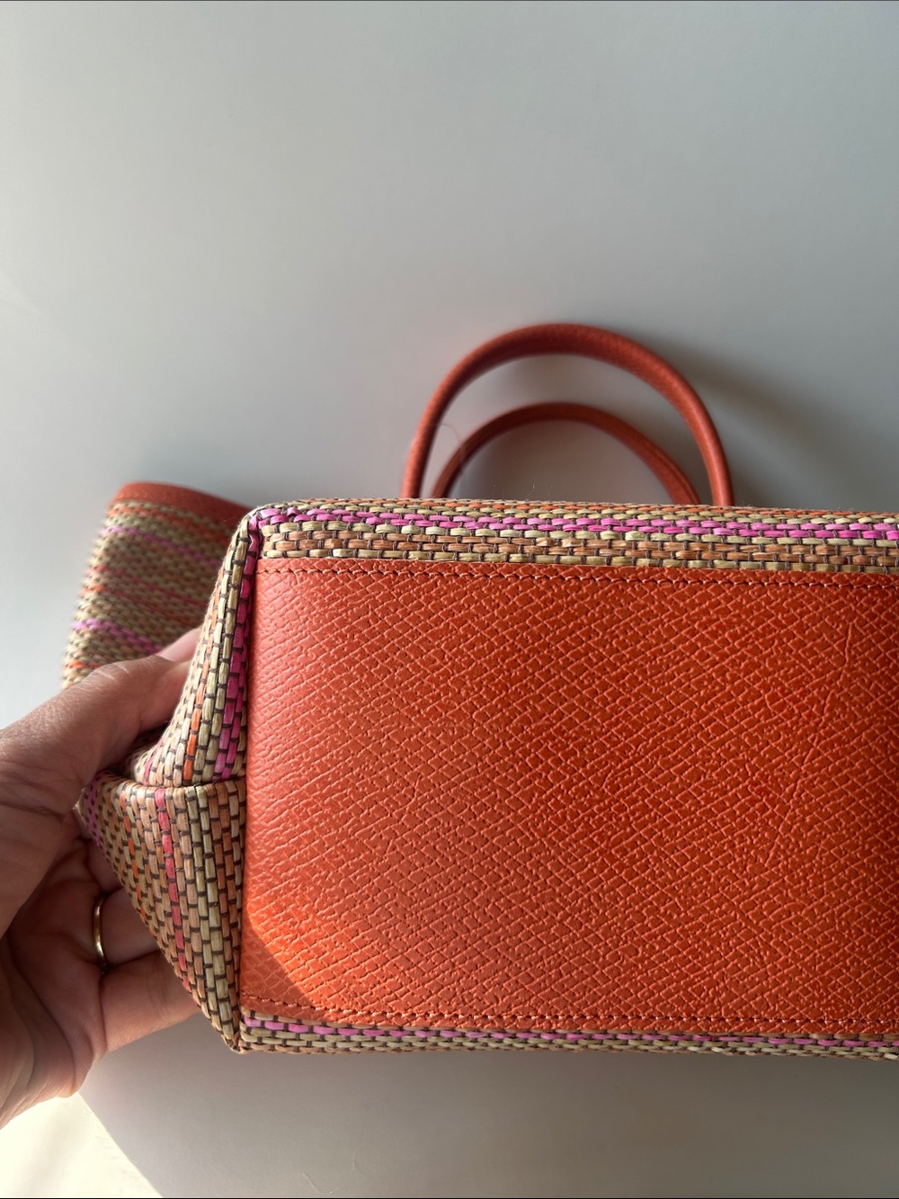 Longchamp Le Pliage Collection Basket Bag Rainbow - Picture 8 of 15
